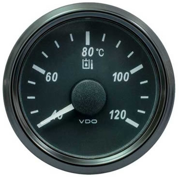 VDO SingleViu Hydraulic Oil Temperature Gauge 120C